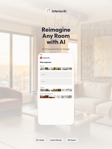 InteriorAI - Home Staging AI iPad screenshot