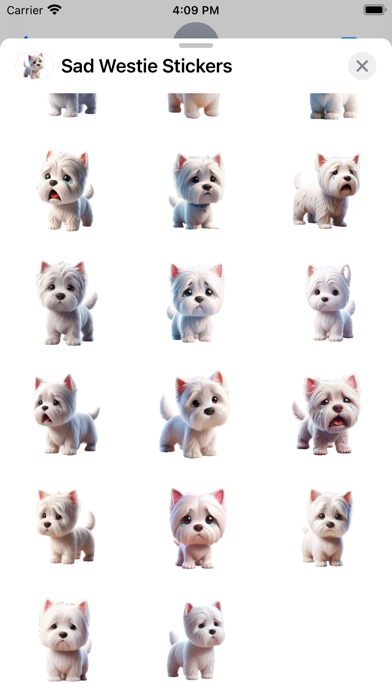 Screenshot #3 pour Sad Westie Stickers