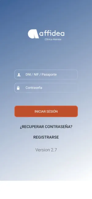 Affidea Clínicas España iPhone screenshot 1