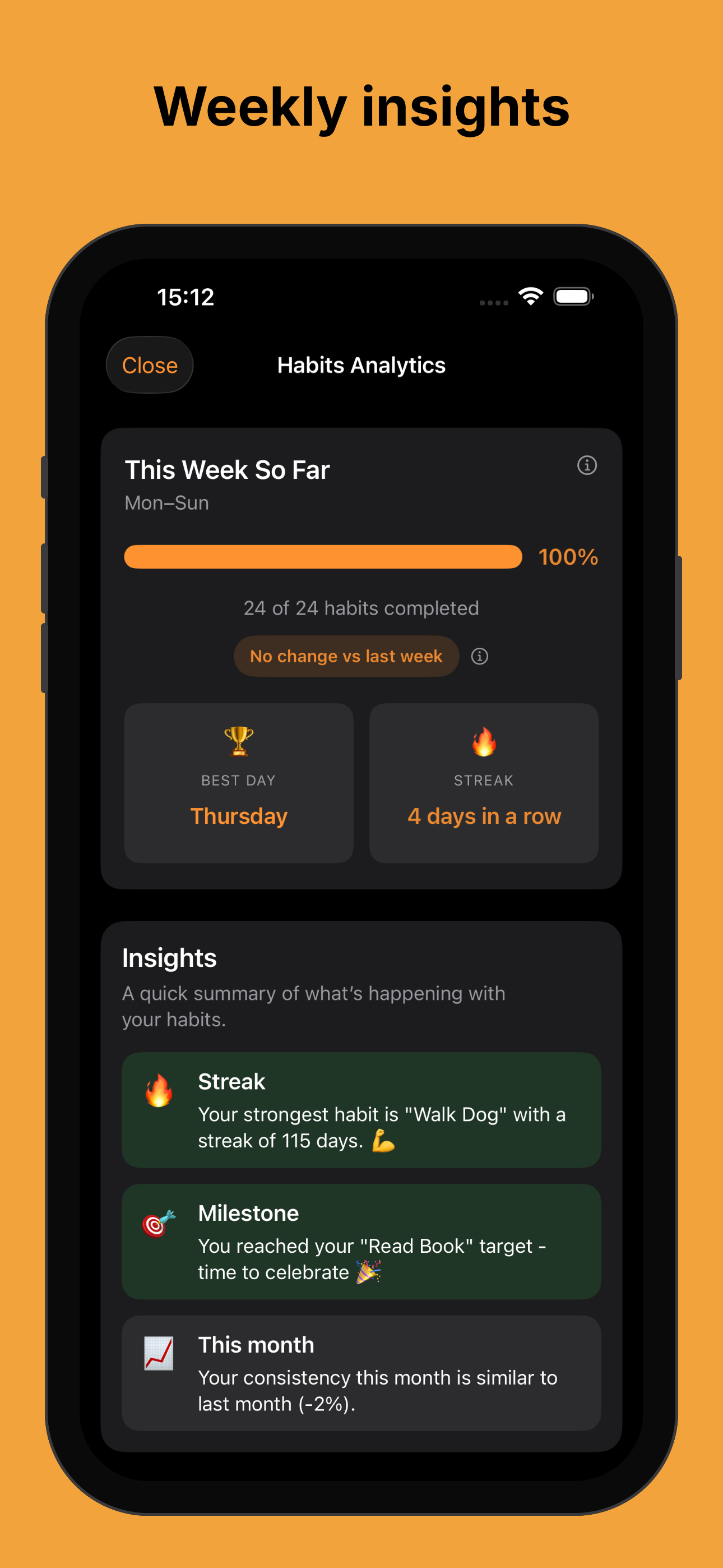 Habit Tracker EasyHabits screenshot 2