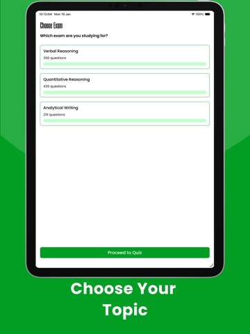 GRE Exam Practice Test iPad screenshot