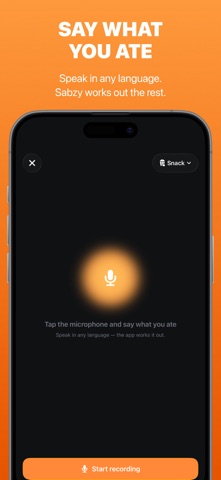 Sabzy: AI Calorie Counter iPhone screenshot
