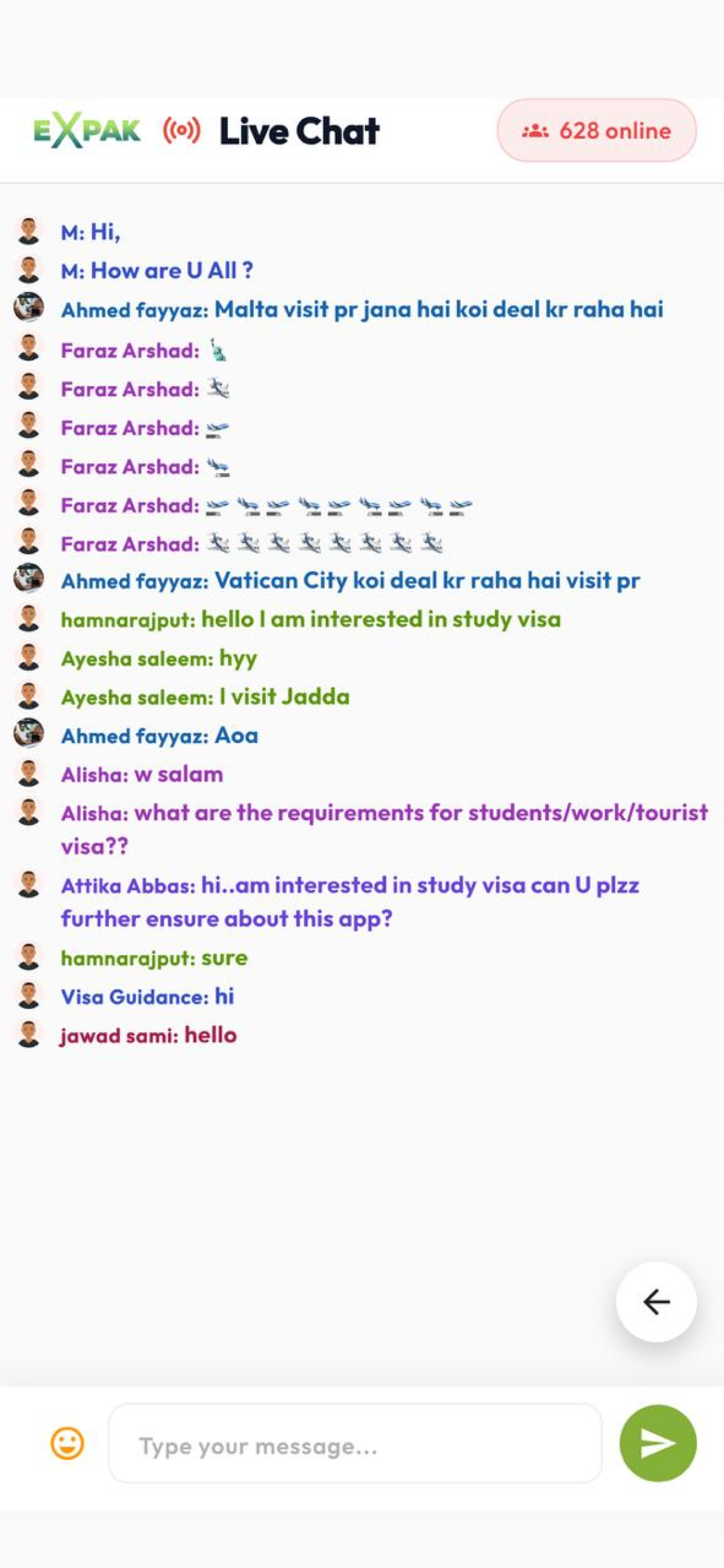 xPakistani: Visa & Live Chat