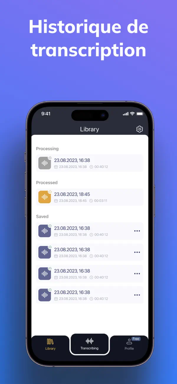 Screenshot #3 pour Mémos Vocaux Parole Au Texte