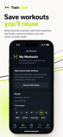 TrainClear: Workout Builder Screenshot 1 of 6
