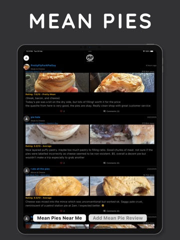 Mean Pies iPad screenshot
