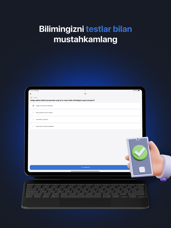 Ustoz AI iPad screenshot 5 - Education app