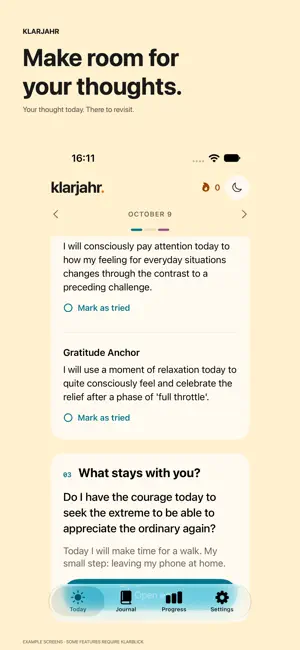 Klarjahr: Daily Affirmations screenshot 3