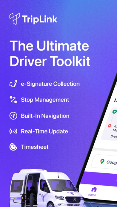 TripLink Driver iPhone screenshot 1 - Business app