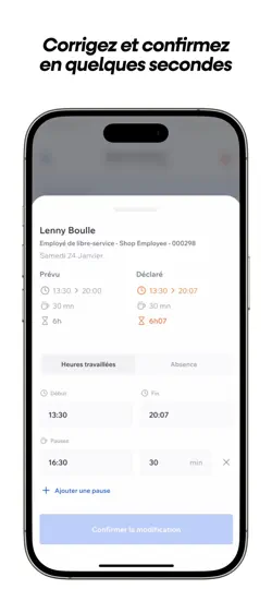 Capture d'écran de Side Pro - Gestion D'intérim sur iPhone 4
