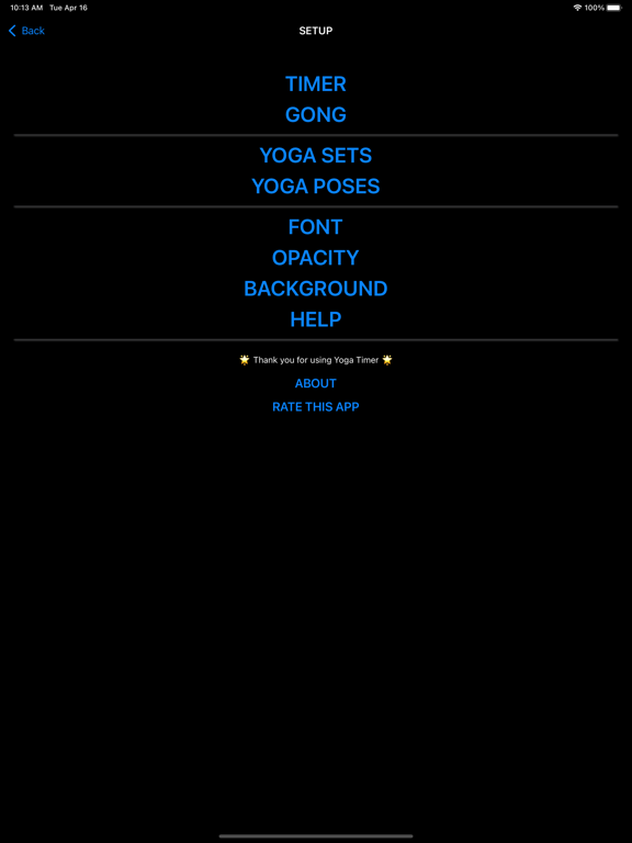 Screenshot #5 pour Yoga Timer