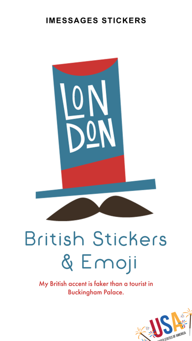 British Stickers & Emoji Screenshot