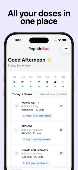Peptide Tracker: PeptideBud screenshot 2