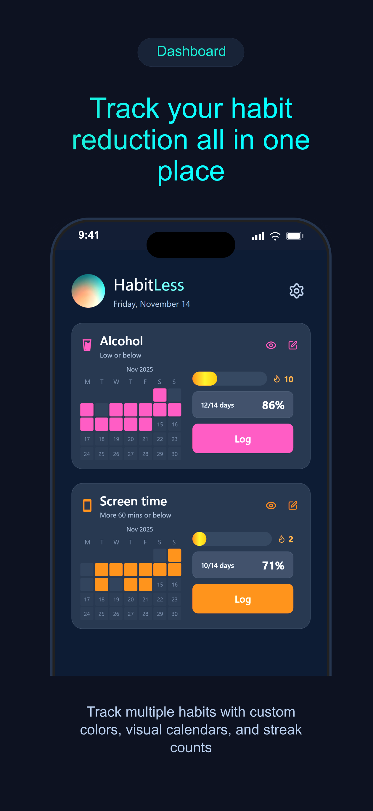 Habit Tracker: HabitLess