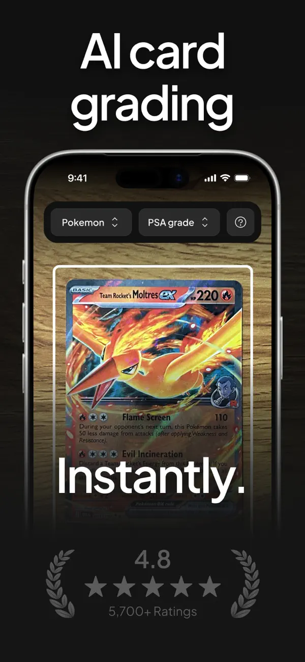 Screenshot #1 pour Card Grader Pro