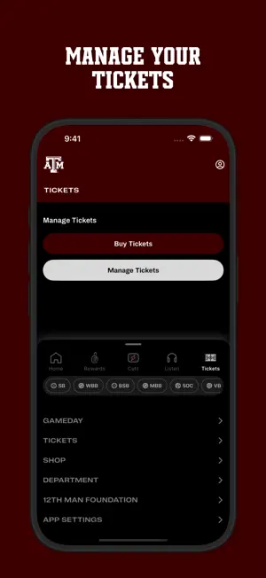 12th Man: Texas A&M Athletics screenshot 2