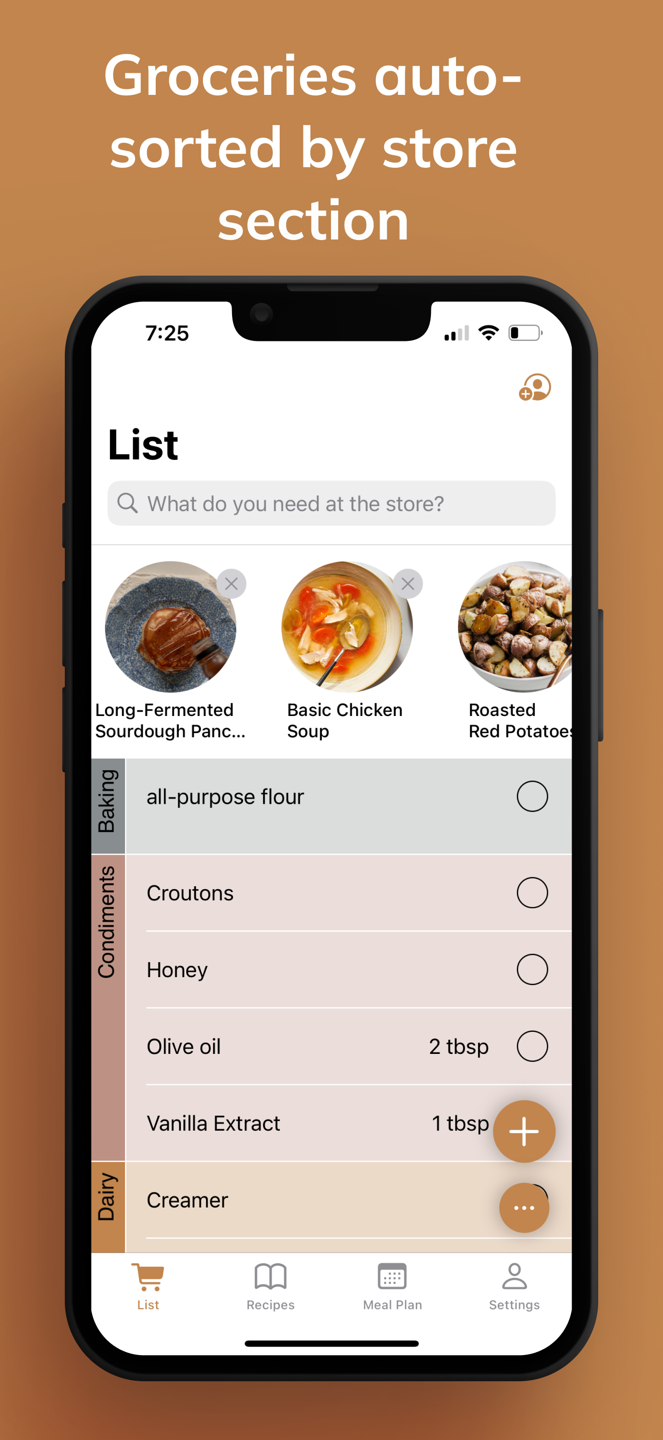 Shoplan: Recipes & Groceries