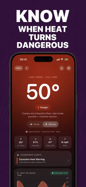 Heat Index: Get Heat Alerts screenshot 1