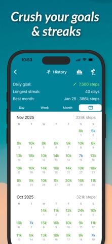 StepUp Pedometer Step Counter App Store preview screenshot 2