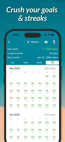 StepUp Pedometer Step Counter App Store screenshot 2