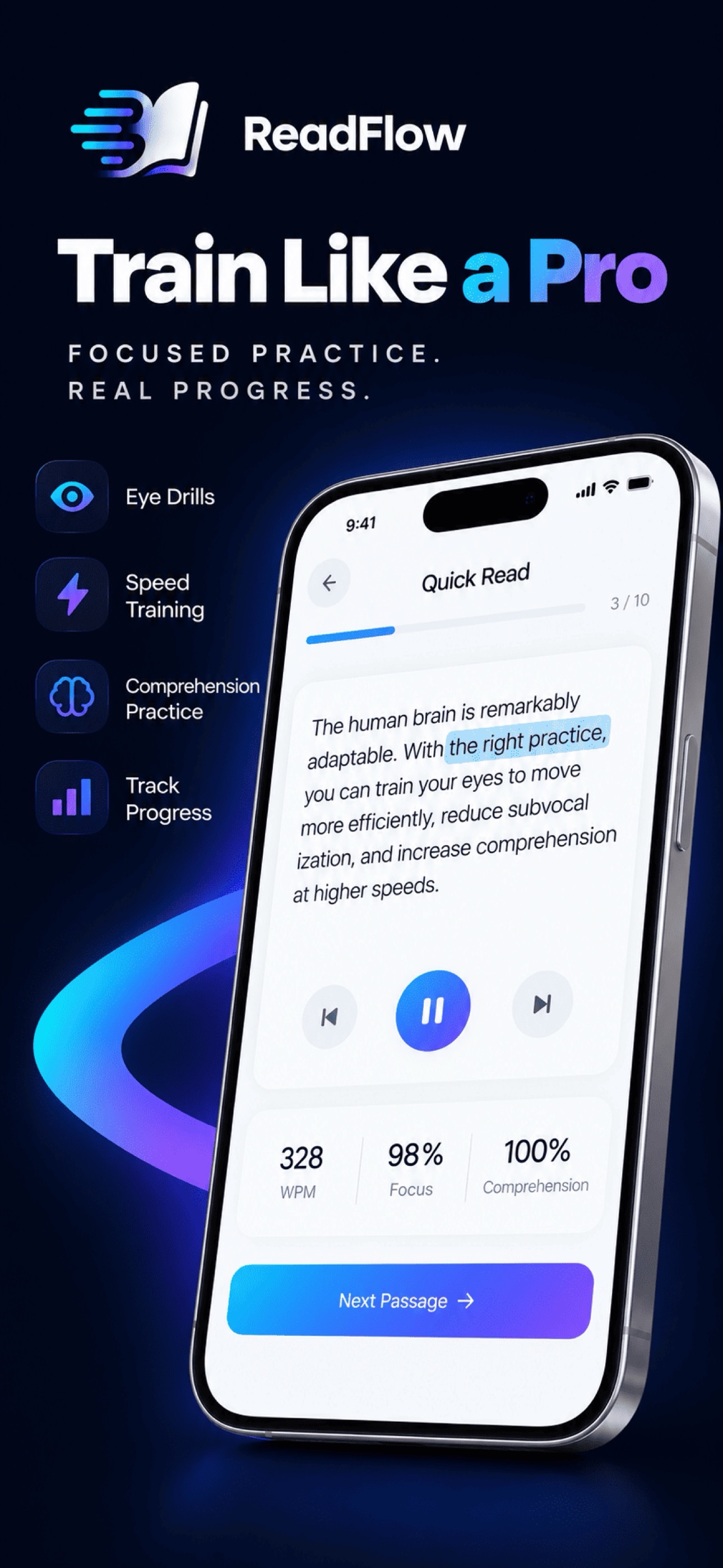 Screenshot 2 of ReadFlow: Speed Reading