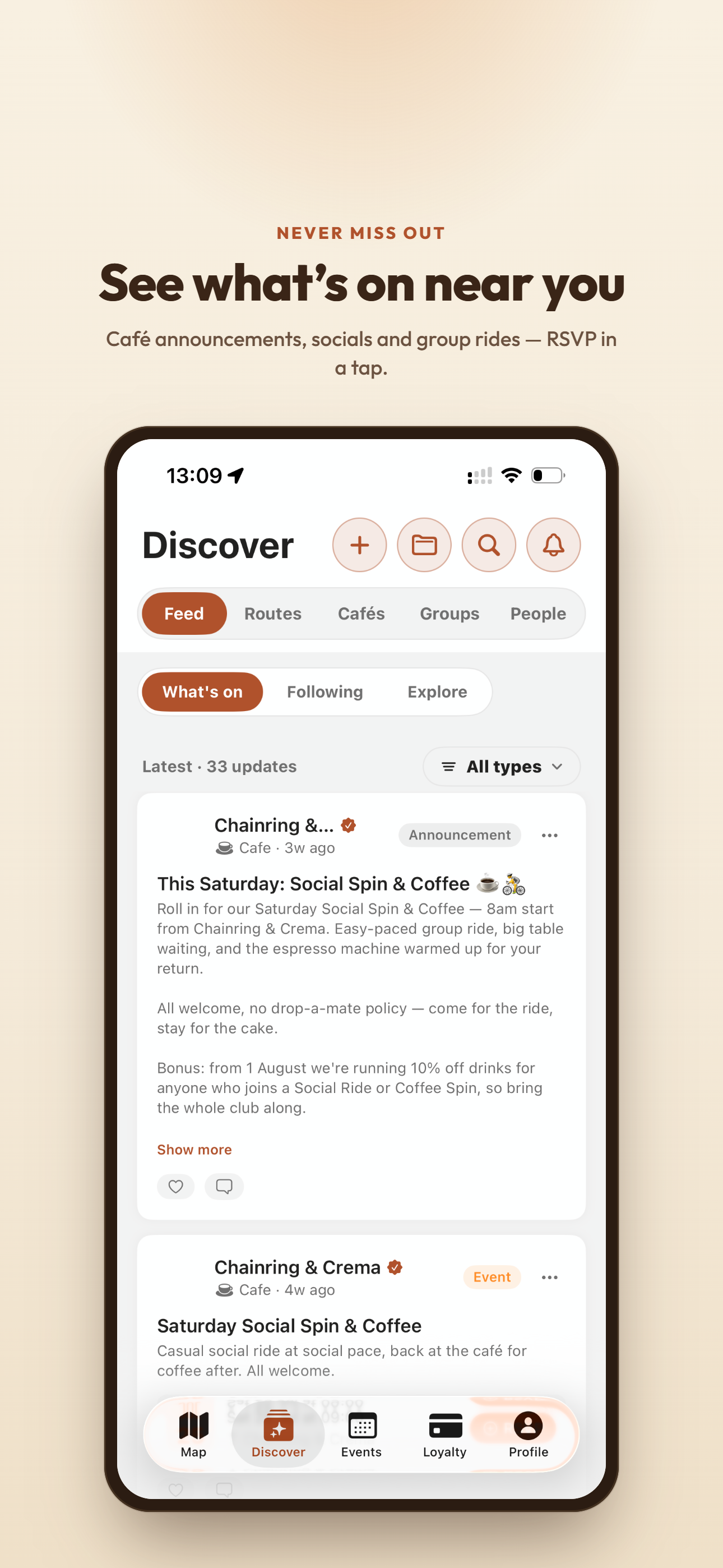 Mippa: Cycling Routes & Cafés screenshot 8