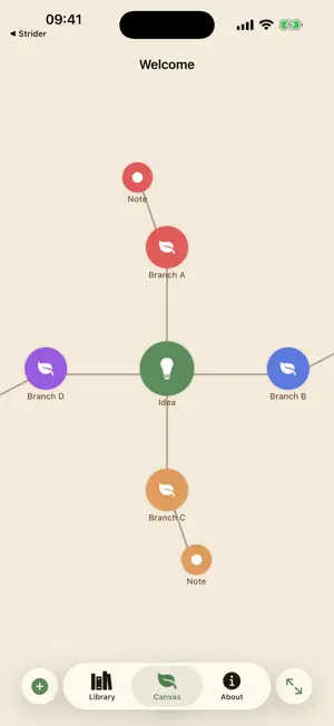 Tendril Mindmap screenshot 2