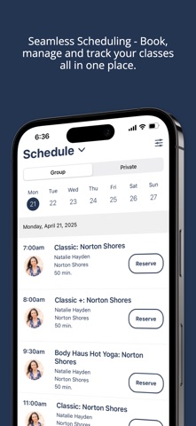 The BHLC App screenshot