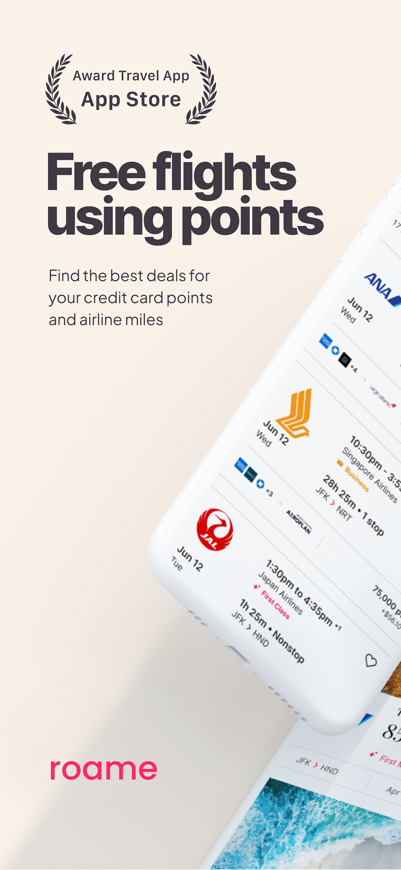 Roame - Award Travel