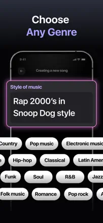 AI Song Music Generator: Screenshot 3 von 10