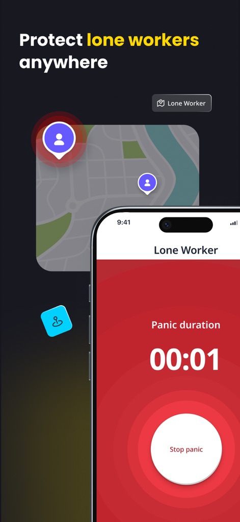 SafetyCulture (iAuditor) - This feature enhances worker protection, showcasing "real-time lone worker location monitoring" and an urgent "panic duration timer".