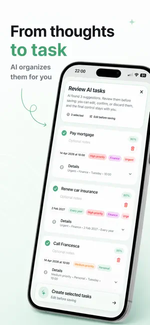 Mindor: AI Brain Dump screenshot 2