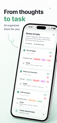 Mindor: AI Brain Dump screenshot