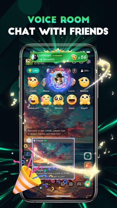 MA-GAME: Game Box & Chat Screenshot