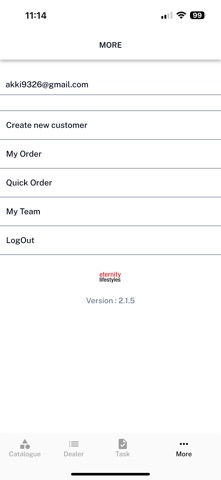 Eternity Lifestyles Sales app screenshot