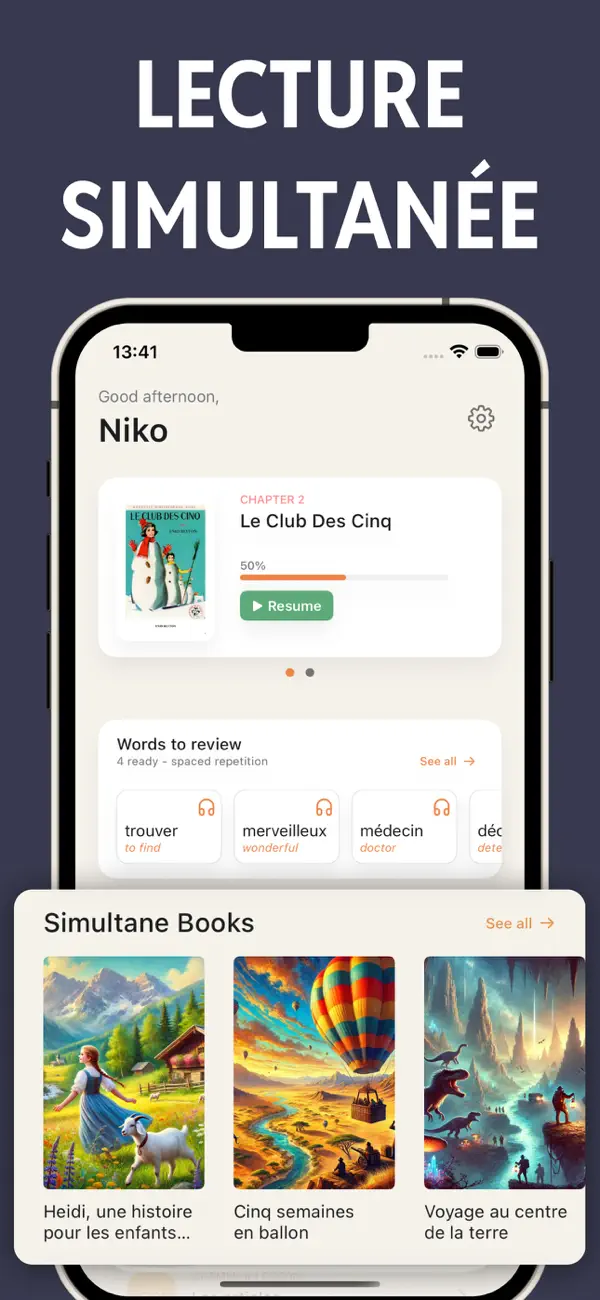 Screenshot #1 pour Livres et audio en français