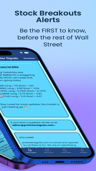 Pro Ticker Signals Screenshot