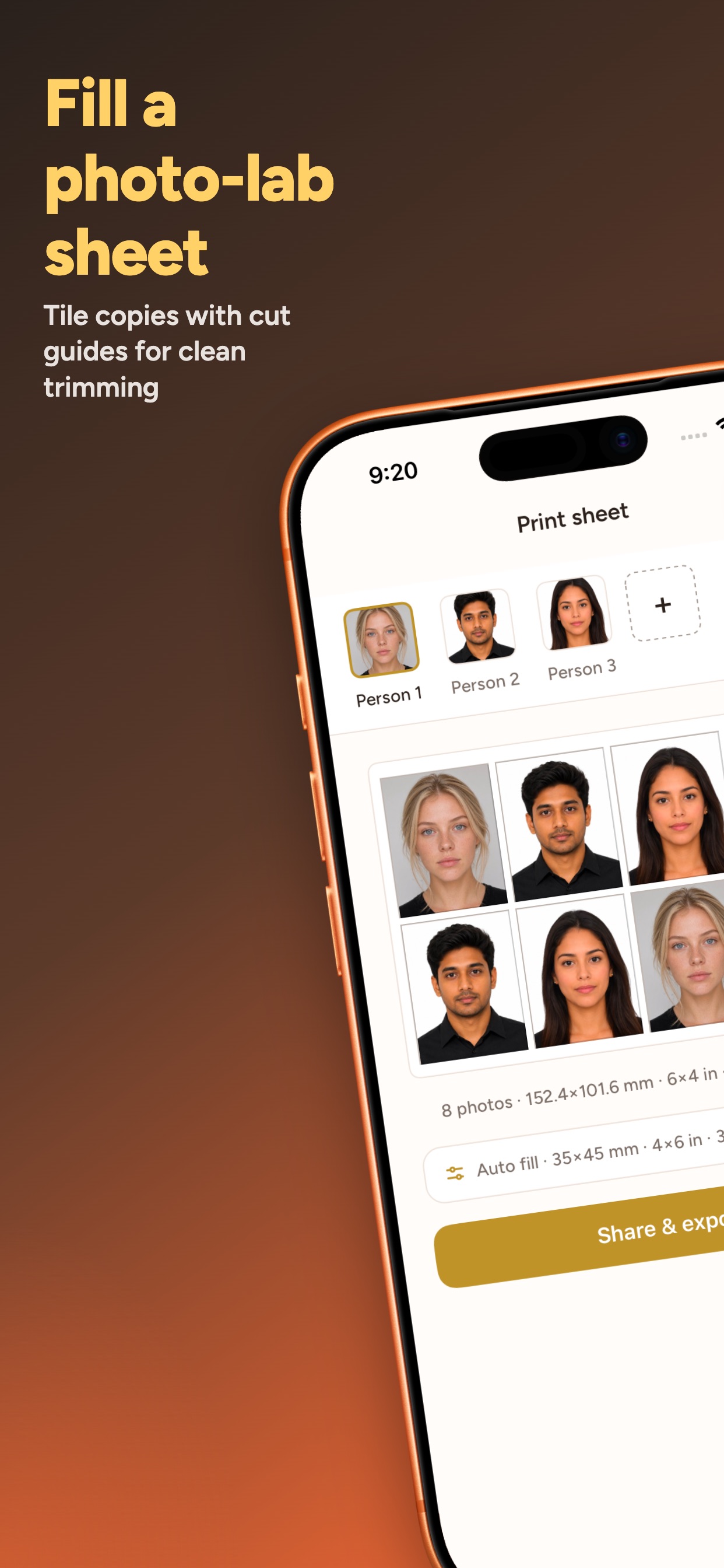 Screenshot 3 of ID Photo Sheet Maker