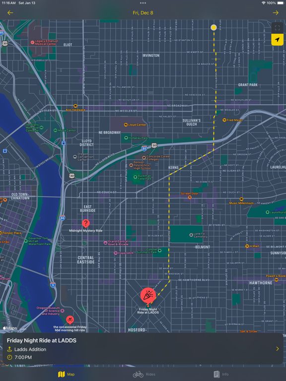 Bike Fun - Group Ride Calendar iPad screenshot 4 - Lifestyle app