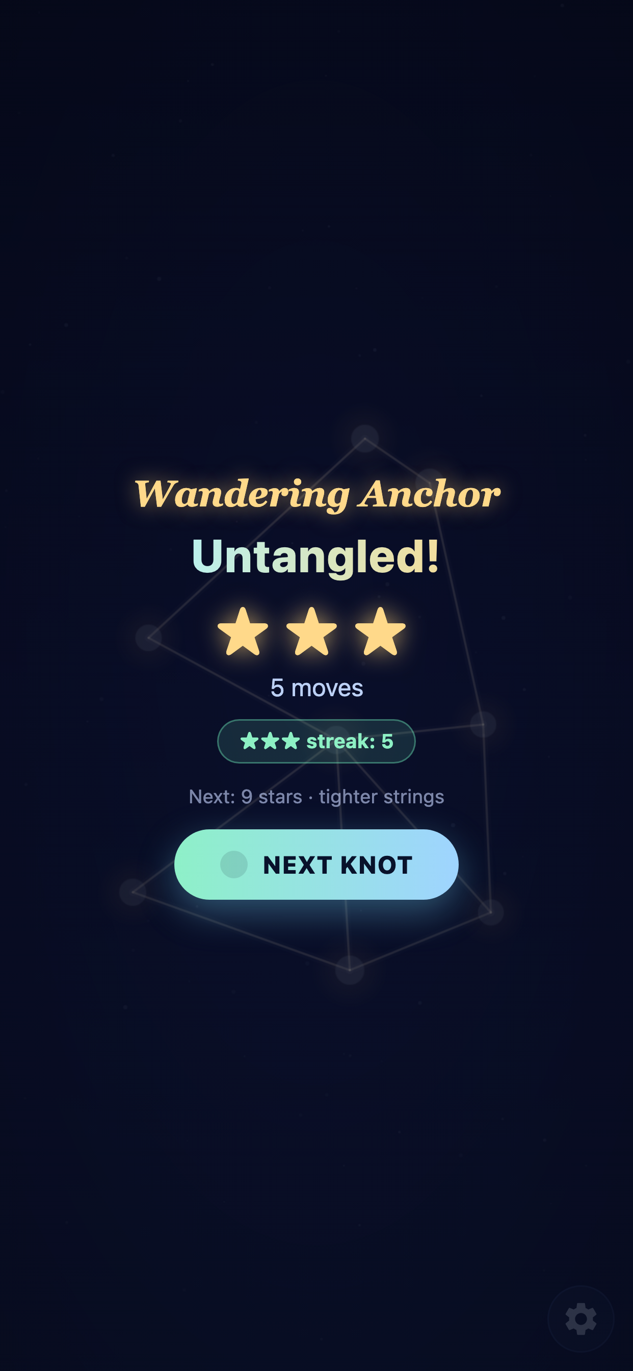 Untangle: Night Sky screenshot 5