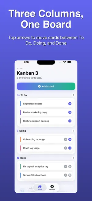 Kanban Board - Task Manager screenshot 1
