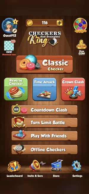 Checkers and Draughts King screenshot 1