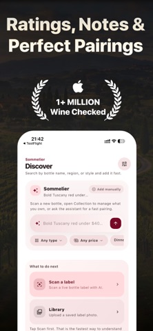 Wine Lab AI Scanner & Tracker screenshot