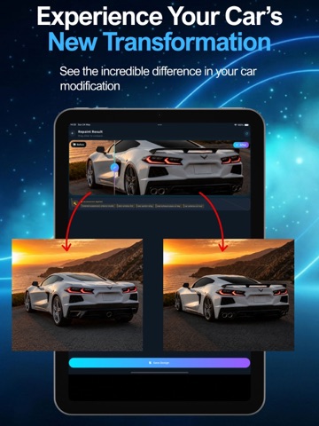 AI Car Custom – Paint & Design iPad screenshot