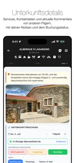 Screenshot von Wise Pilgrim Camino Portugués auf dem iPhone 4