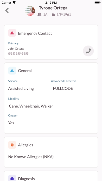 Aline Care Mobile Screenshot