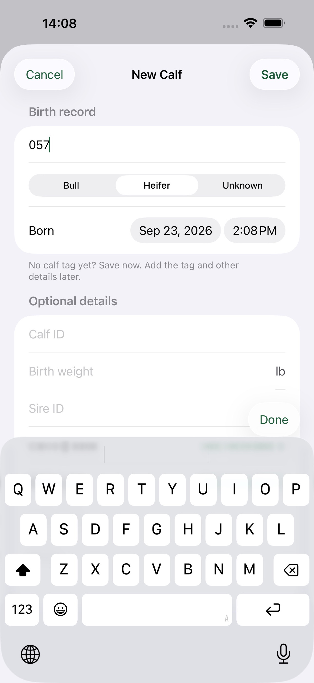 Screenshot 3 of CalvingPocket: Calf Records