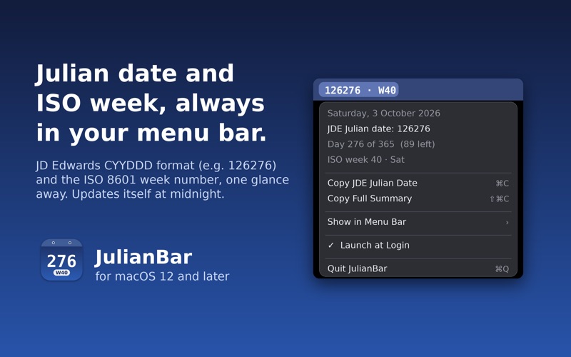 JulianBar screenshot 1