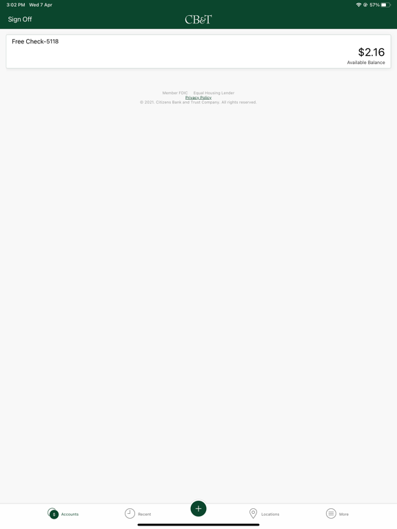 CBTVA iPad screenshot 2 - Finance app