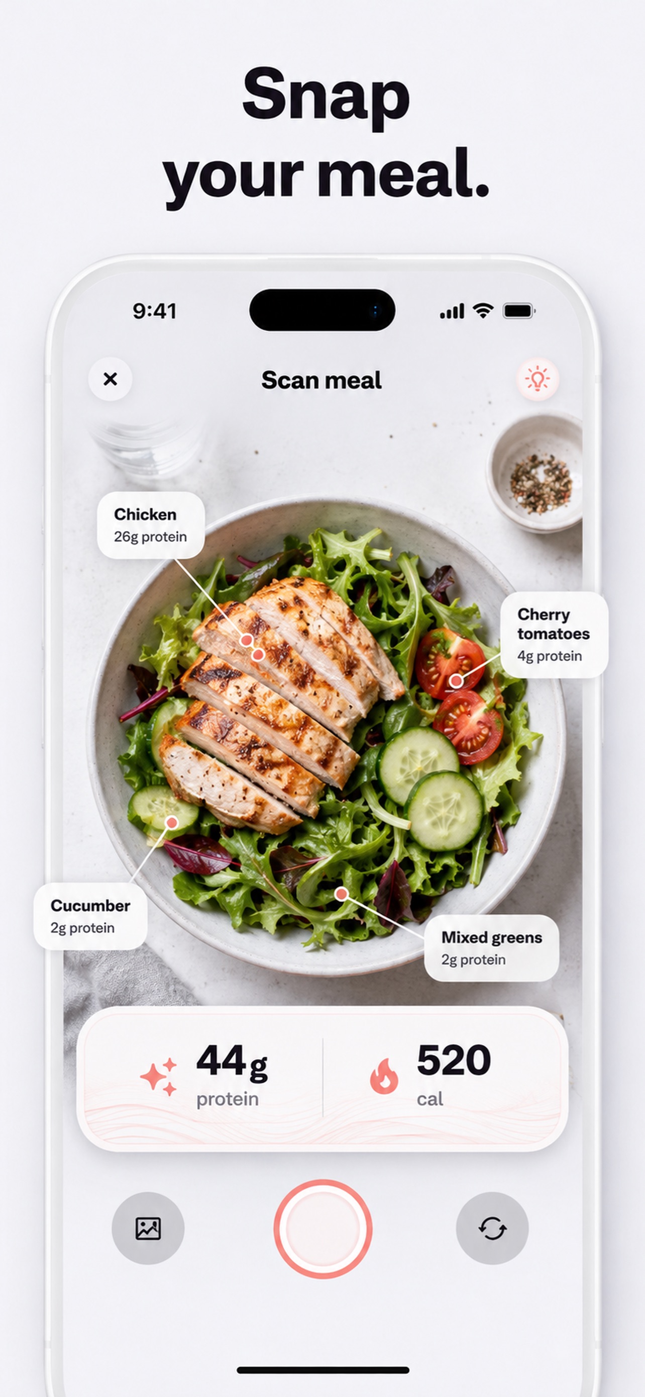 Screenshot 2 of Protein Tracker & Counter AI